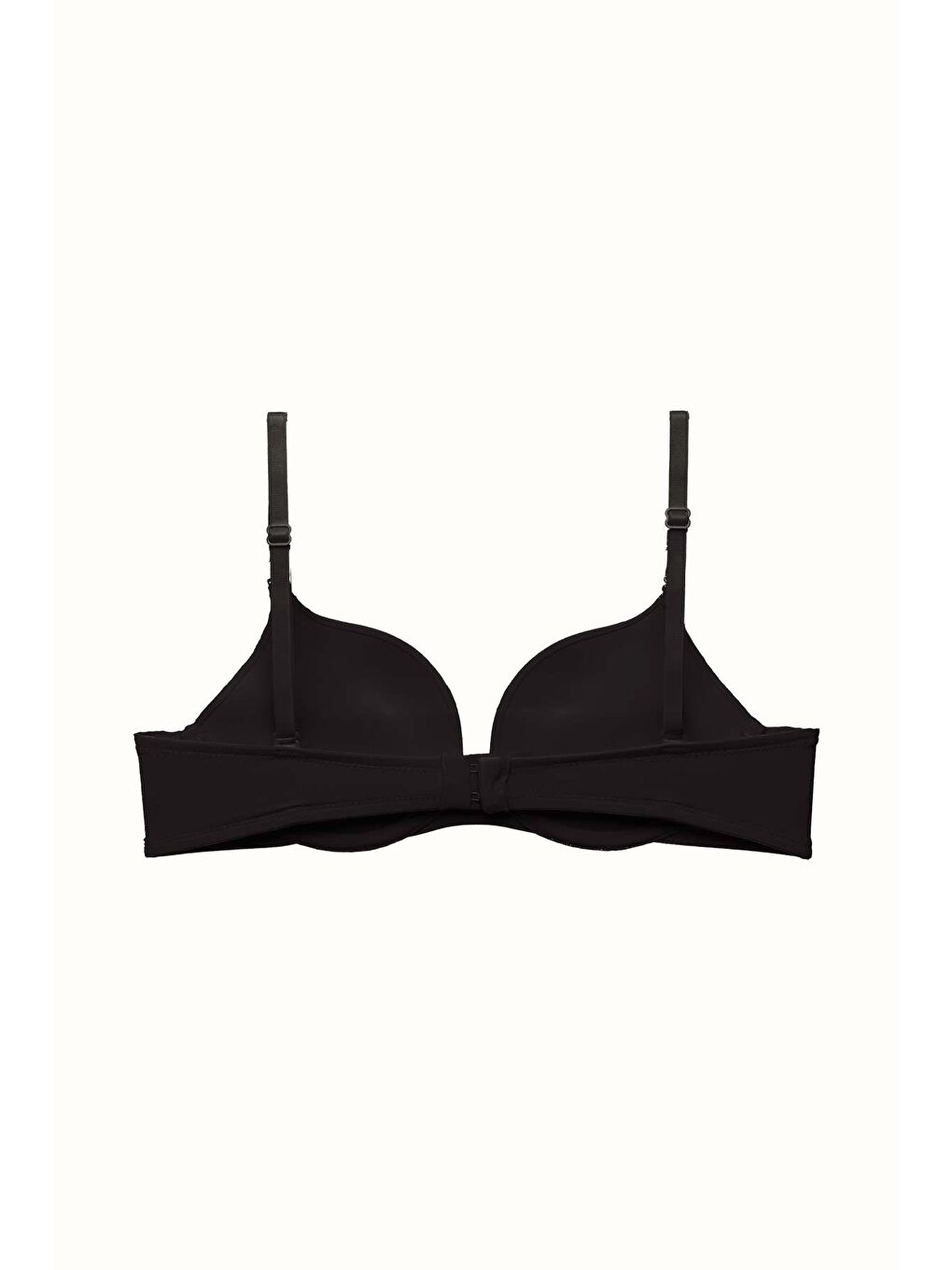 3'Lü Paket Double Push Up Yumuşak Kaplı Örme Sütyen C37030 Siyah/Ten-3