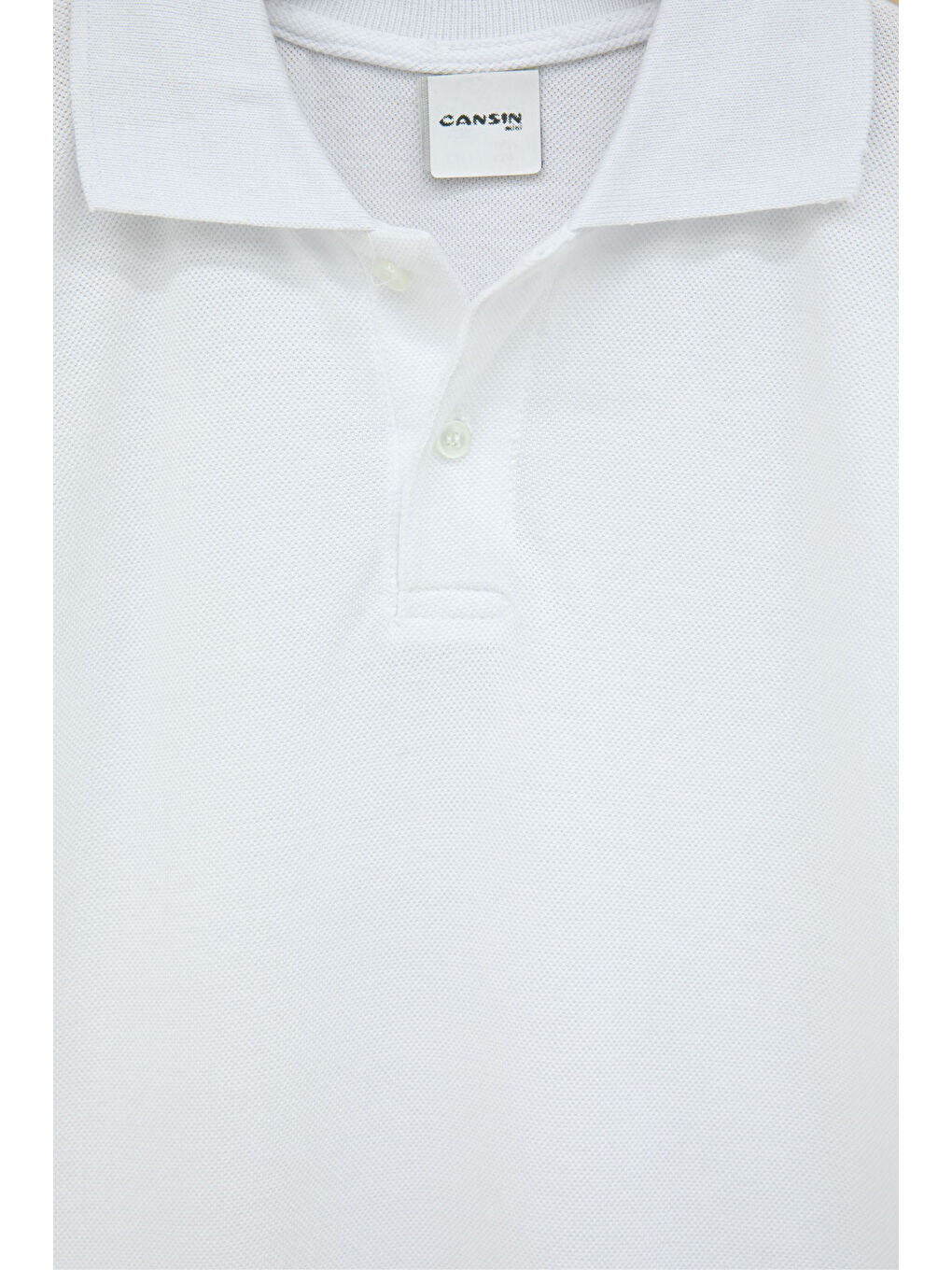 Beyaz Kız Çocuk Polo Yaka Kısa Kollu 2'li Okul Tişörtü 21413-3