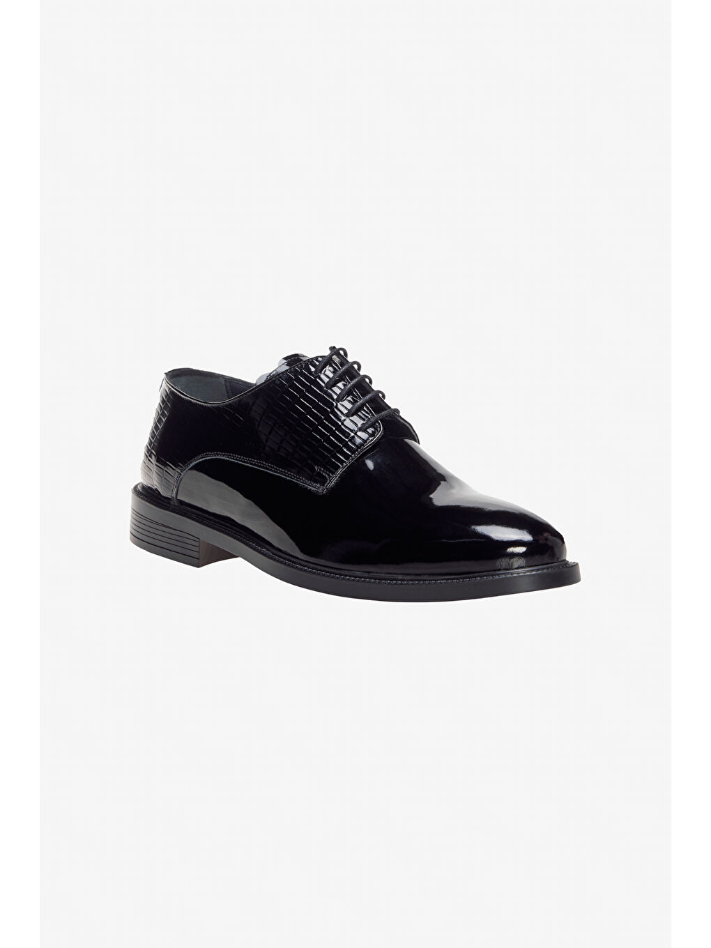 Erkek Siyah %100 Deri Rahat Taban Klasik Ayakkabı-1