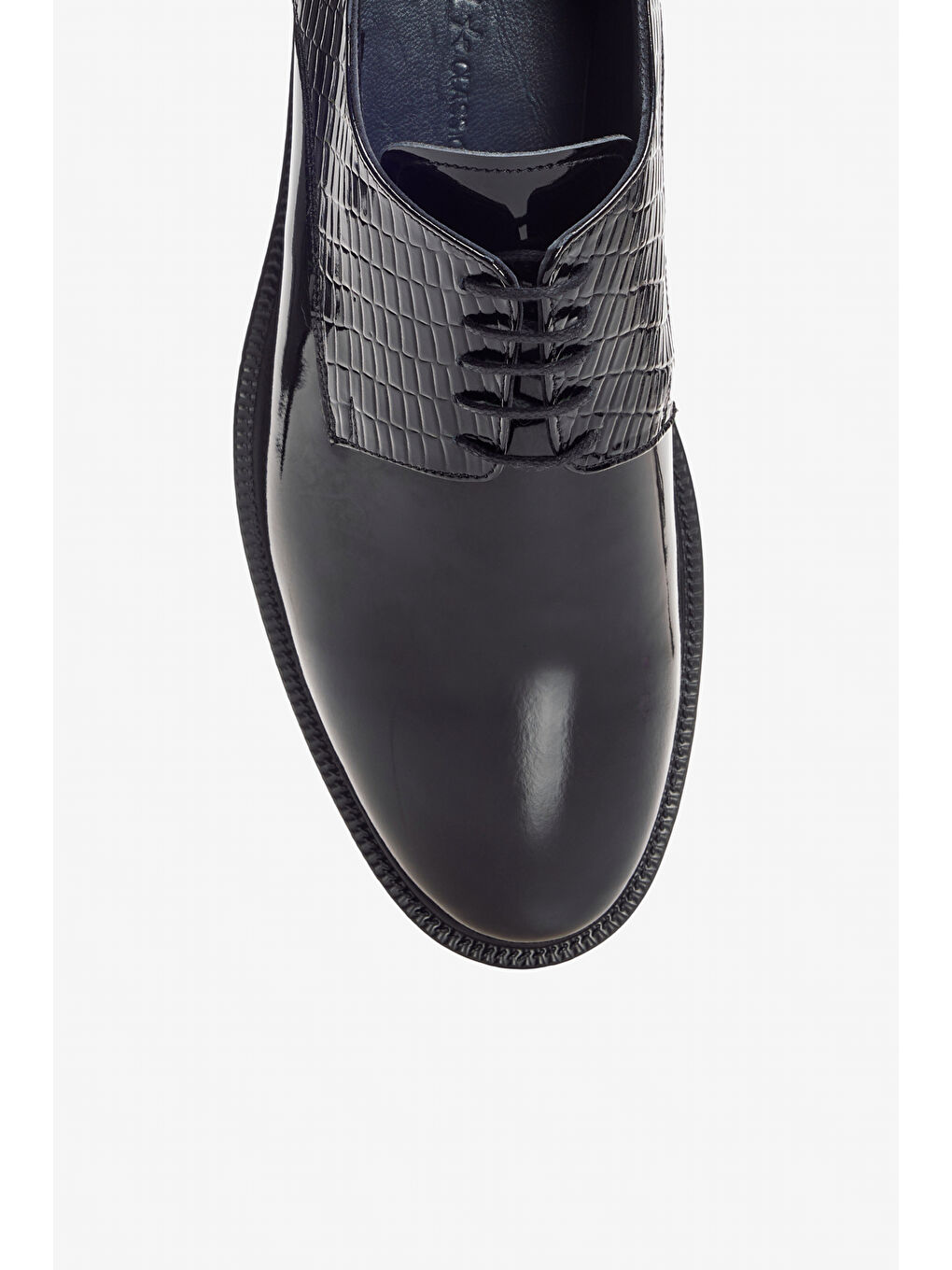 Erkek Siyah %100 Deri Rahat Taban Klasik Ayakkabı-2