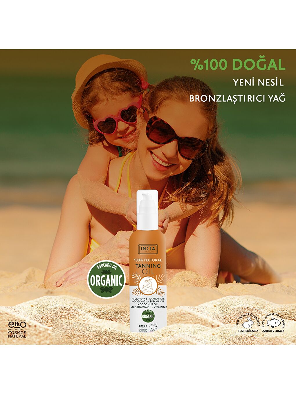 %100 Doğal Bronzlaştırıcı Yağ Organik Avokado Yağı Yoğun Bronzlaştırıcı Kakao Havuç Susam 150-3