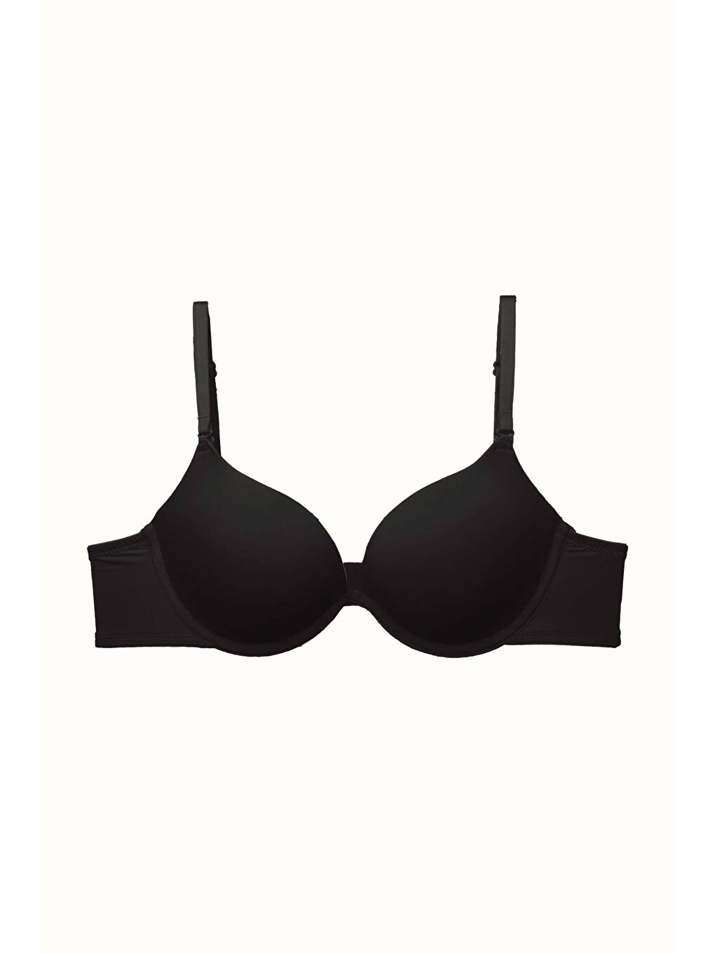 3'Lü Paket Double Push Up Yumuşak Kaplı Örme Sütyen C37035 Siyah/Ten-2