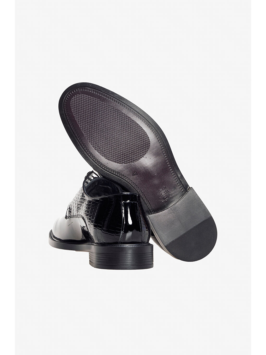 Erkek Siyah %100 Deri Rahat Taban Klasik Ayakkabı-3