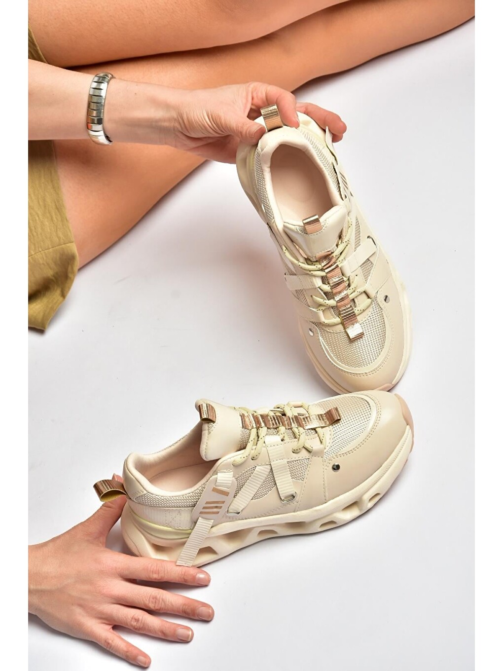 Bej Kadın Sneakers Y312611009-1