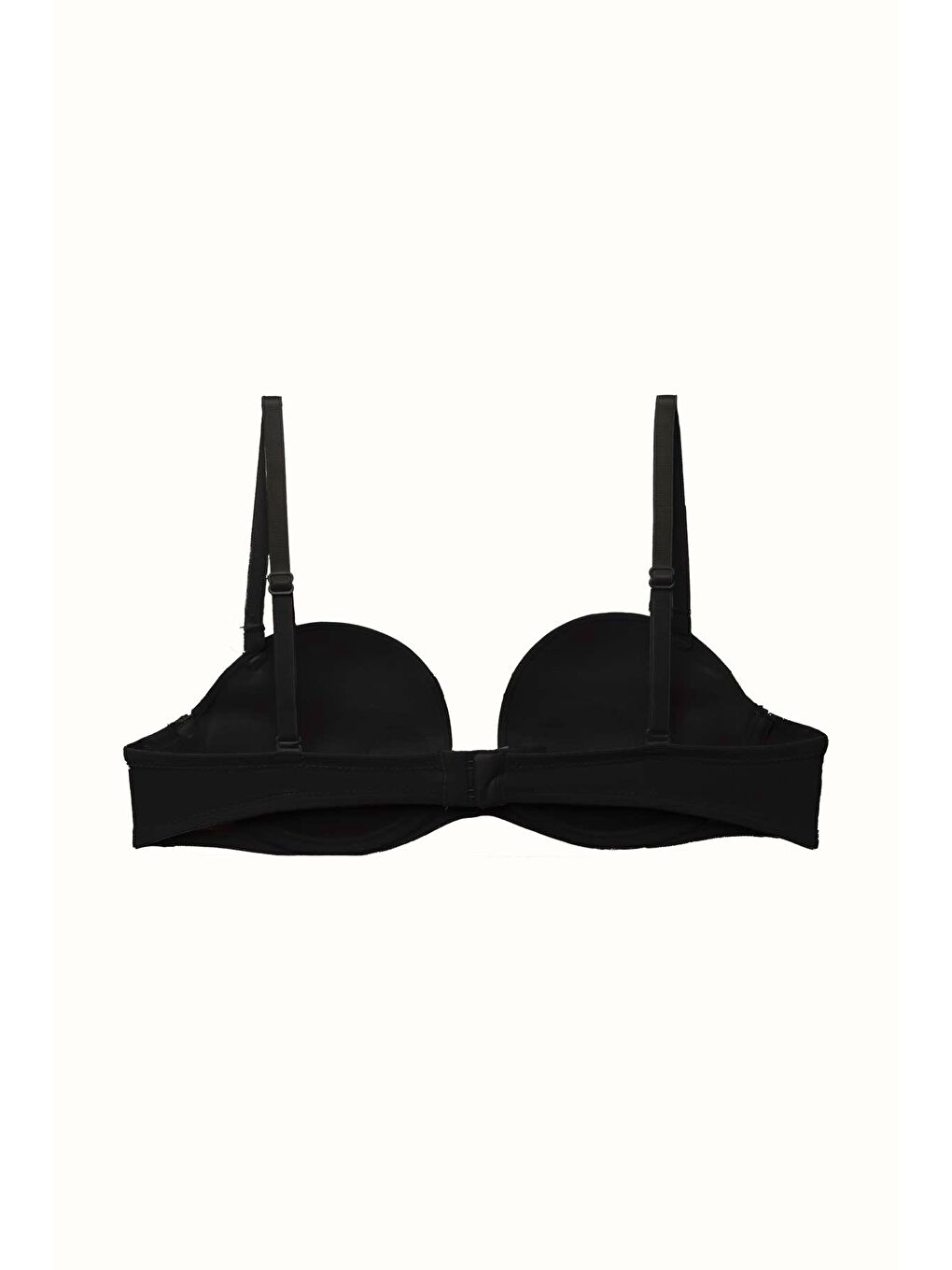 3'Lü Paket Double Push Up Straplez Yumuşak Kaplı Örme Sütyen C37040 Siyah/Ten-3