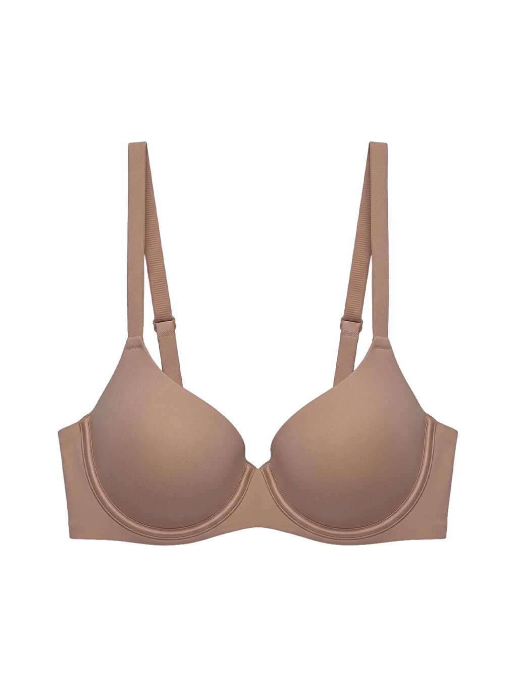 Seamless Bra - Wired | Kahverengi Lazer Kesim Dikişsiz Balenli Kadın Sütyen