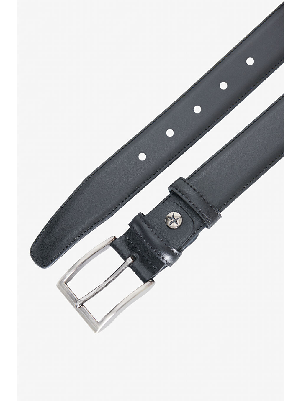 Erkek Siyah %100 Deri Klasik Kemer-1