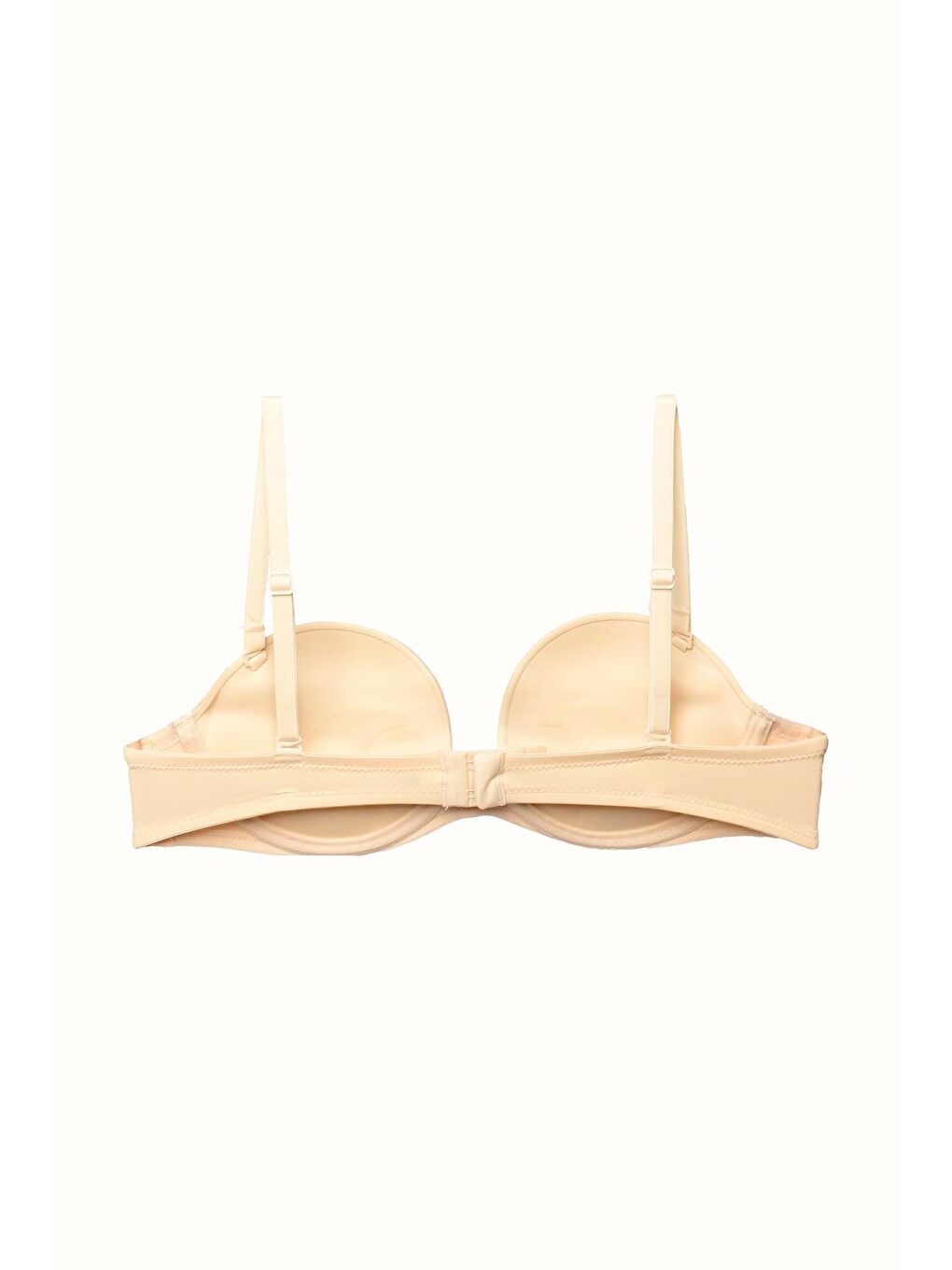 3'Lü Paket Double Push Up Straplez Yumuşak Kaplı Örme Sütyen C37040 Siyah/Ten-5