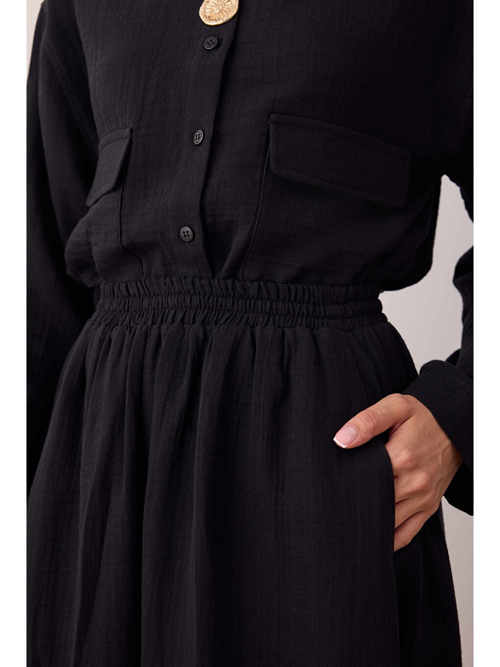 Müslin Etek Siyah-2