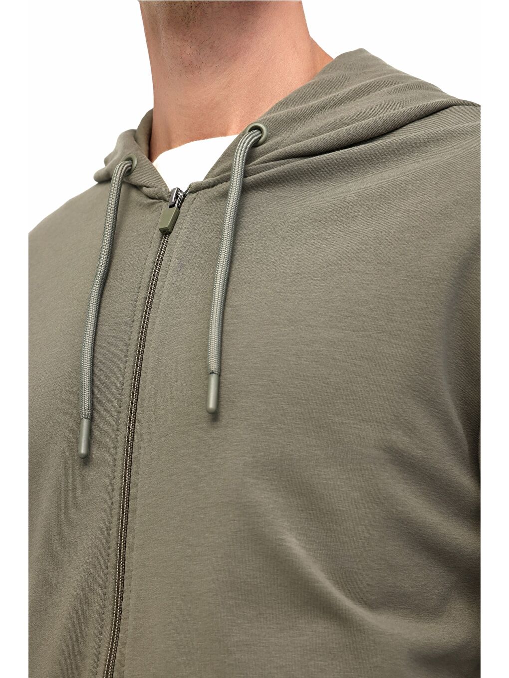 MB 18SN87 5PR Haki Erkek Eşofman Üstü-3