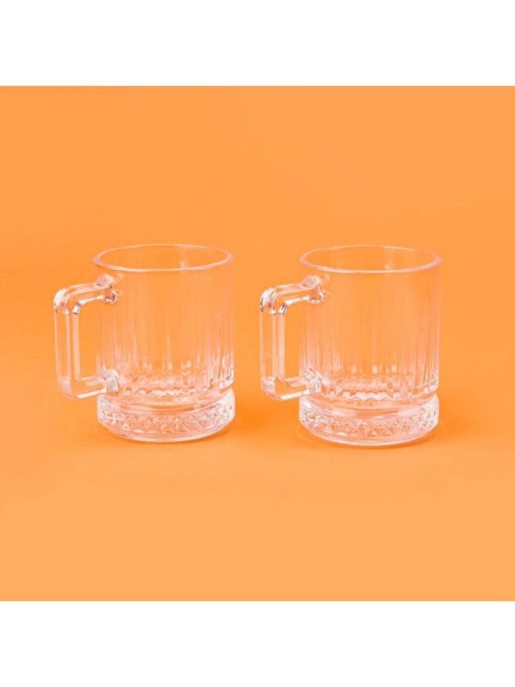 Renksiz Elysia 2'li Cam Kupa - Şeffaf - 250 ml