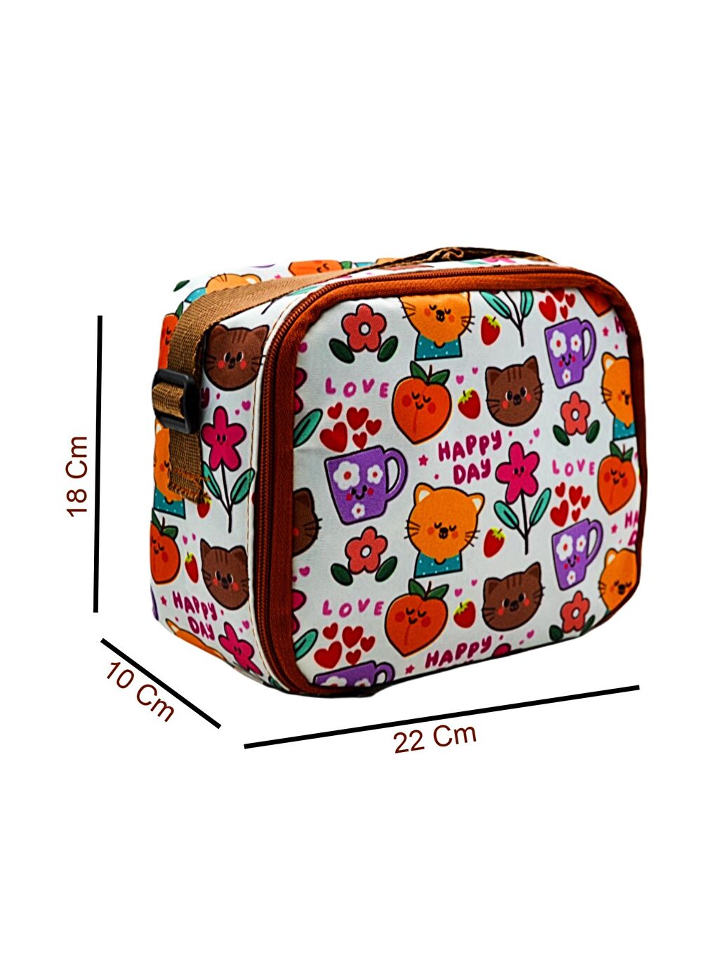 Baskılı Termoslu Beslenme Çantası (BR-3263) Renk Seçenekli-1