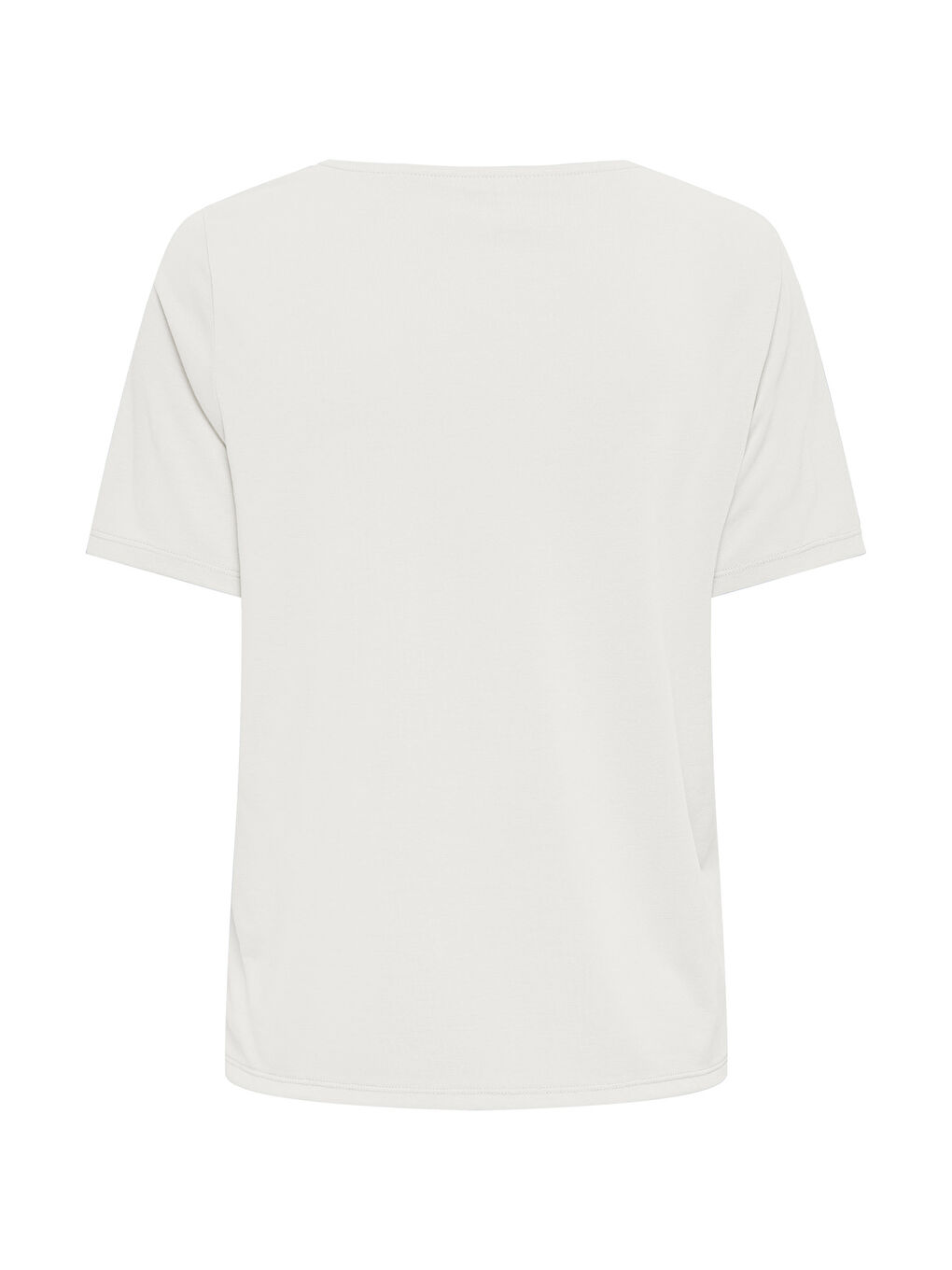 Ekru Onlfree Regular Fit Modal V Yaka Kadın T Shirt 15368626-1