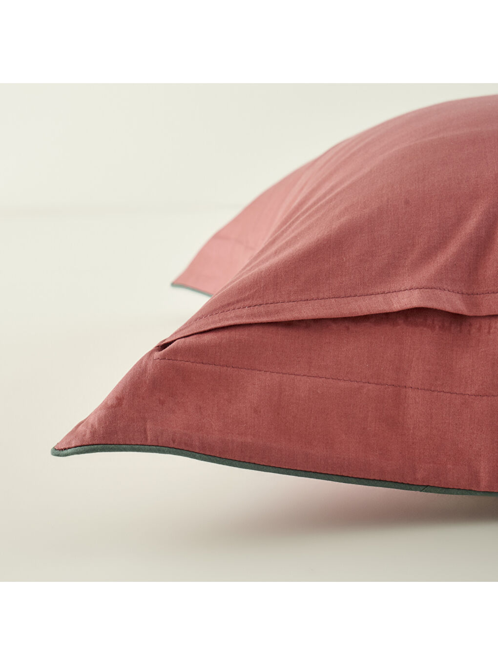 %100 Pamuk Saten Rose Çift Kişilik Nevresim Seti Mürdüm (200x220 cm)-4