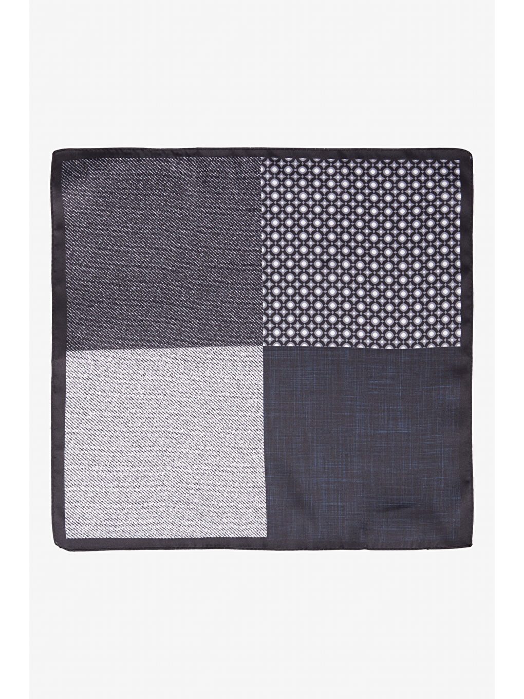 Erkek Siyah-Gri Mendil-1
