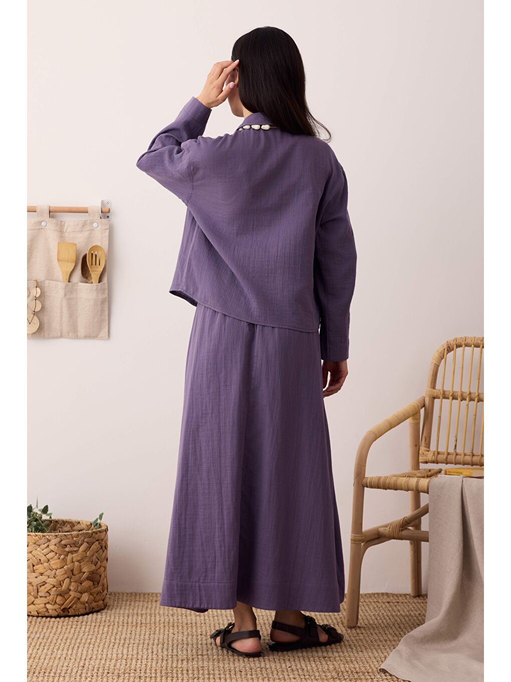 Mor Müslin Etek Menekşe-3