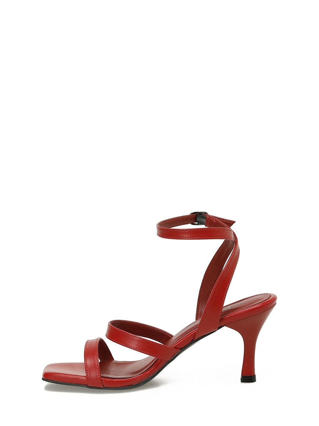 25S-218 5FX Kırmızı Kadın Topuklu Sandalet-2