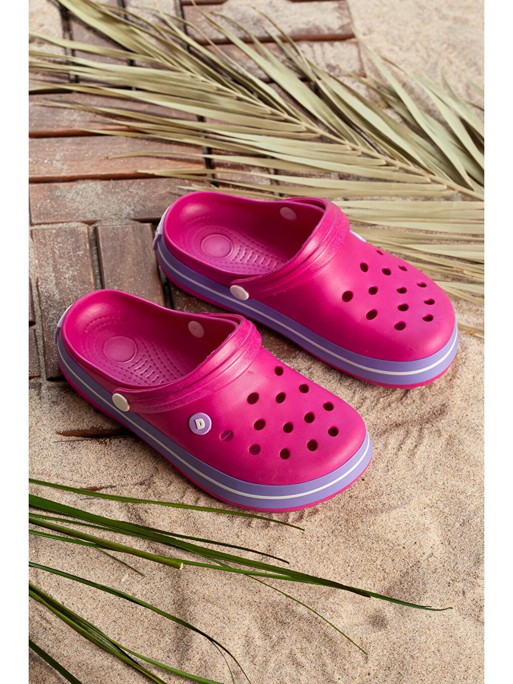 Fuşya D0079 Günlük  Unisex Terlik