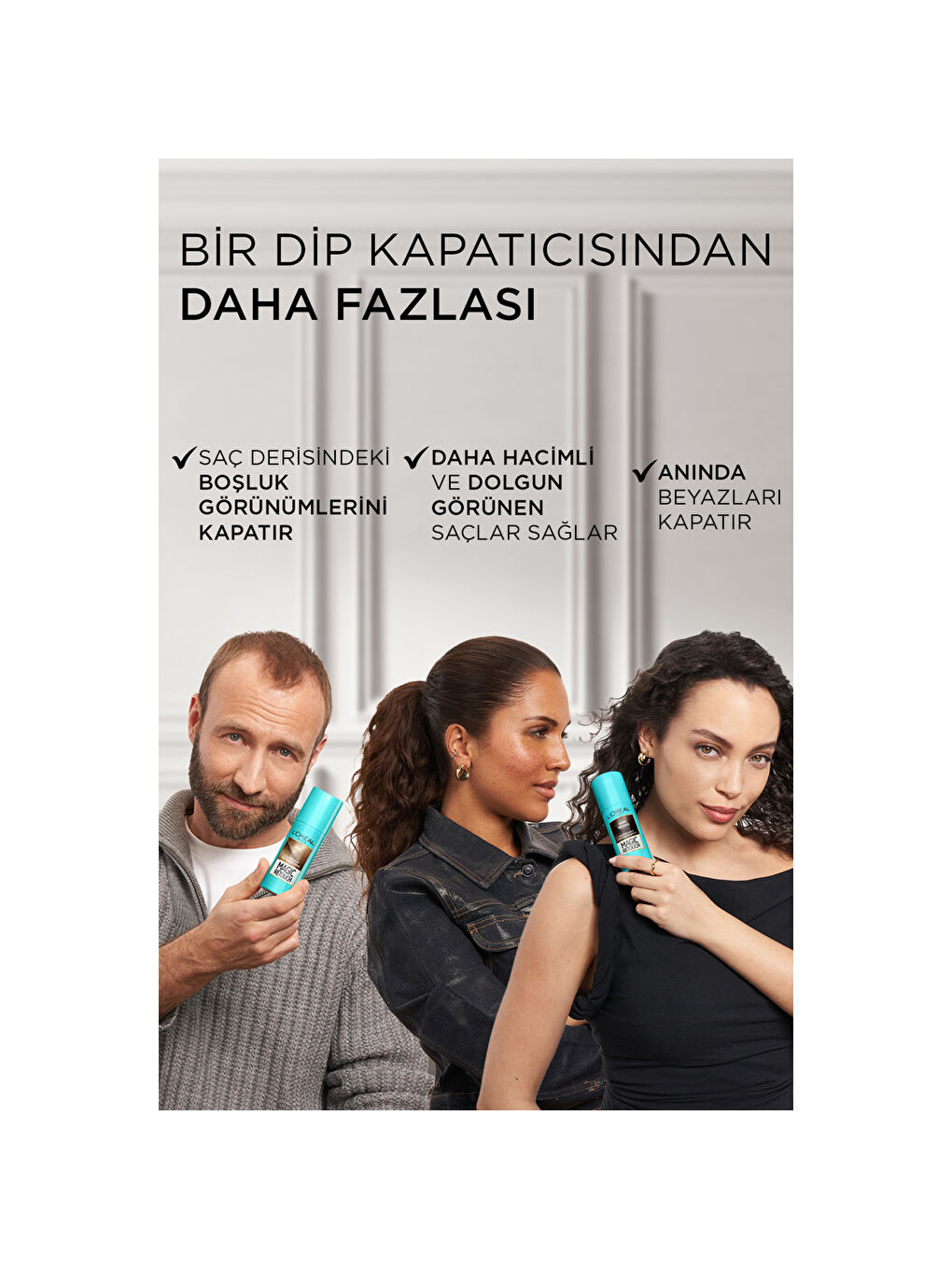 Magic Retouch Beyaz Saçlar İçin Kapatıcı Sarı Saç Spreyi 75 ML-3