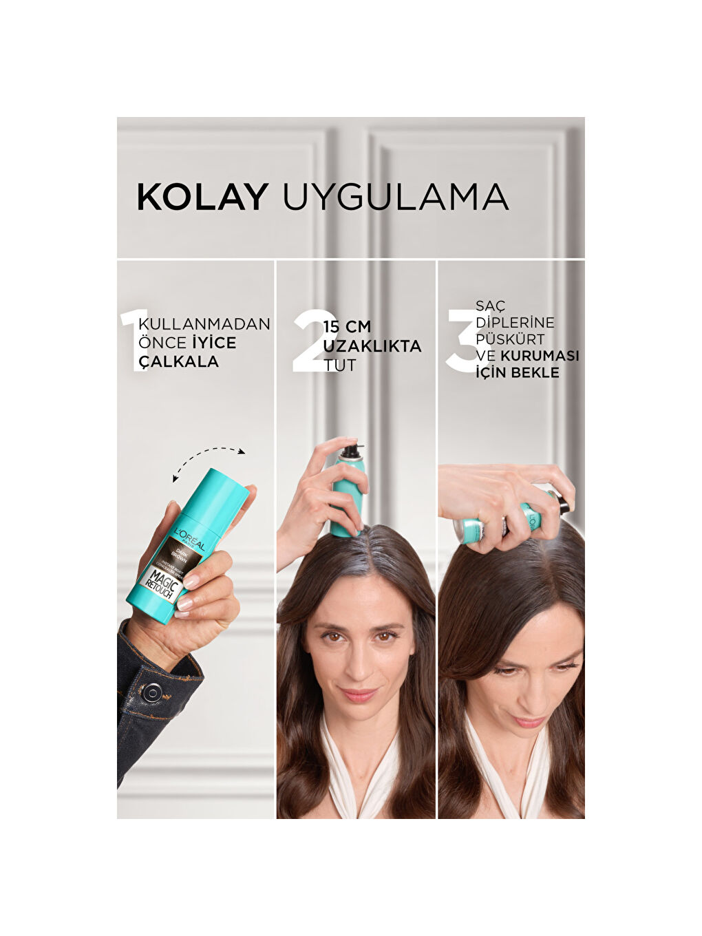 Magic Retouch Beyaz Saçlar İçin Kapatıcı Sarı Saç Spreyi 75 ML-4