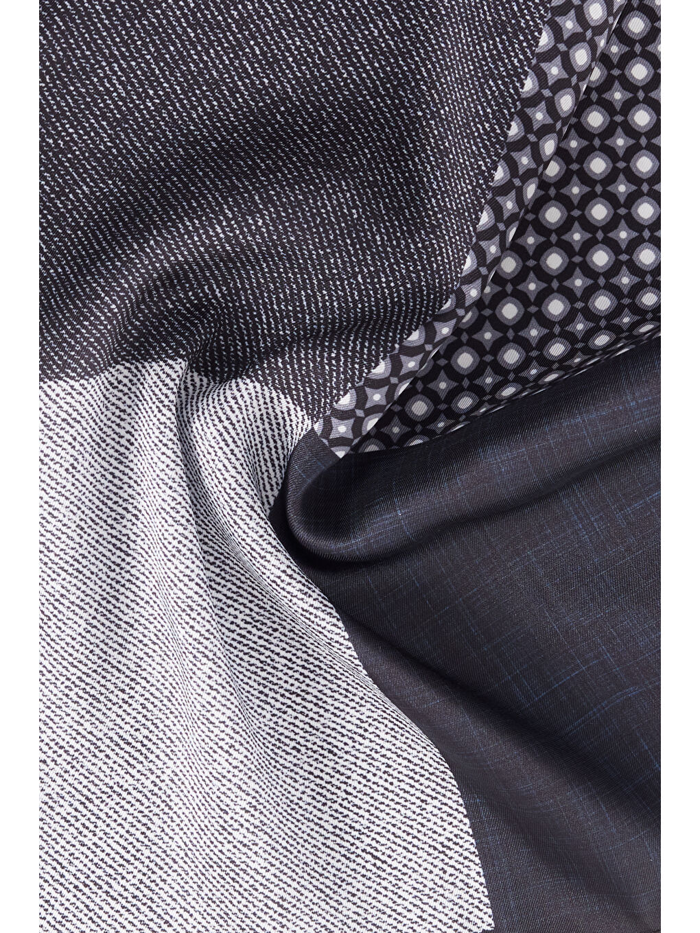 Erkek Siyah-Gri Mendil-2