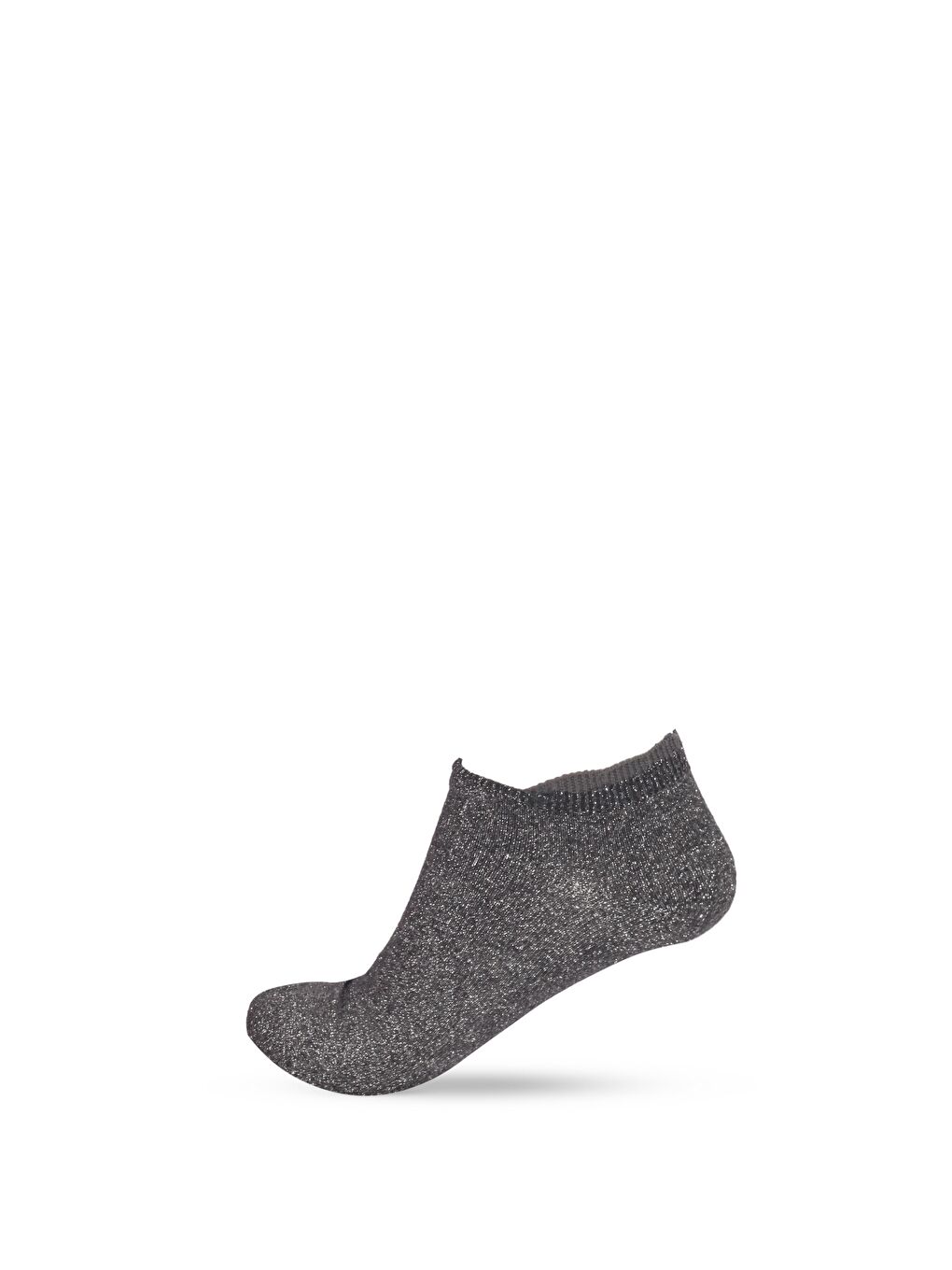 Kadın Shine Patik Çorap Antrasit-1