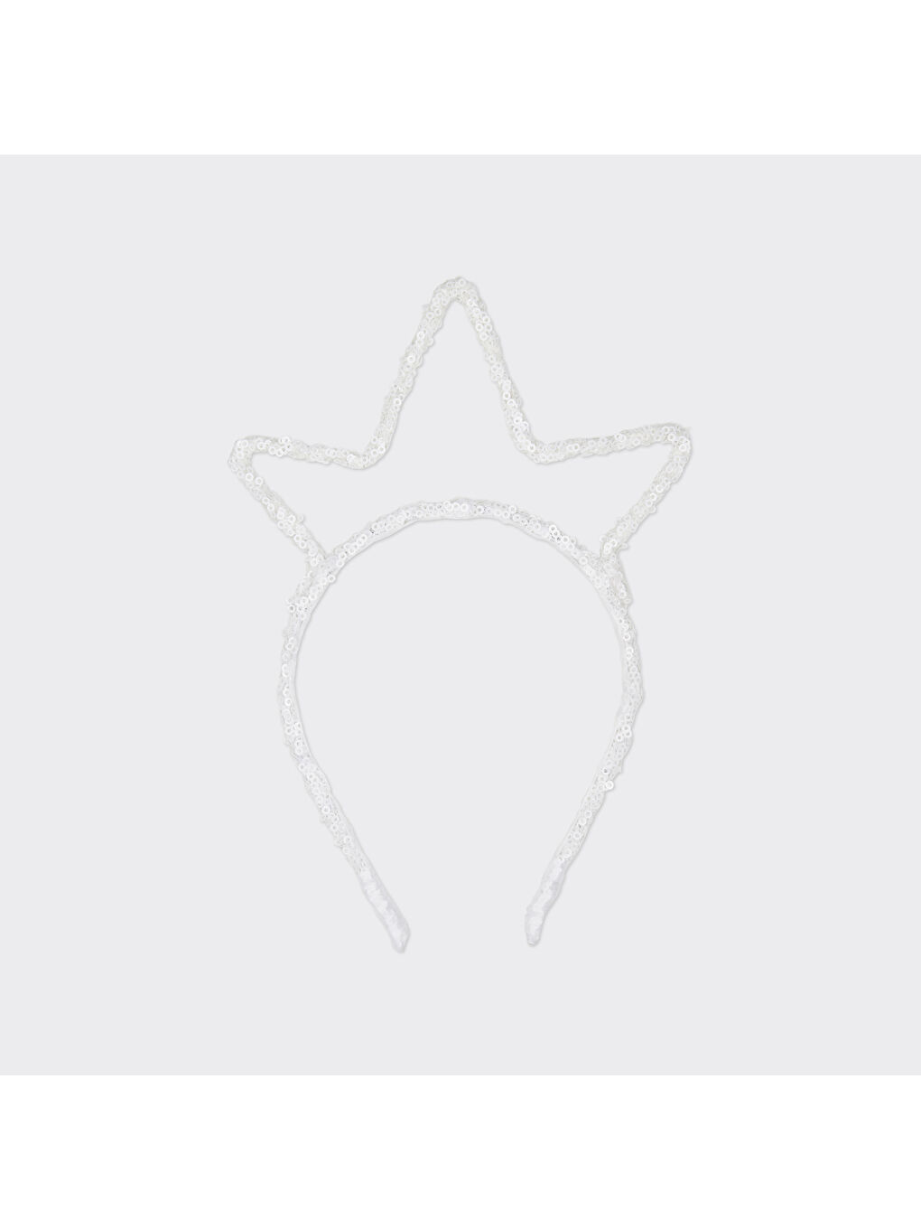 Kız Çocuk Yıldız Figürlü Beyaz Taç