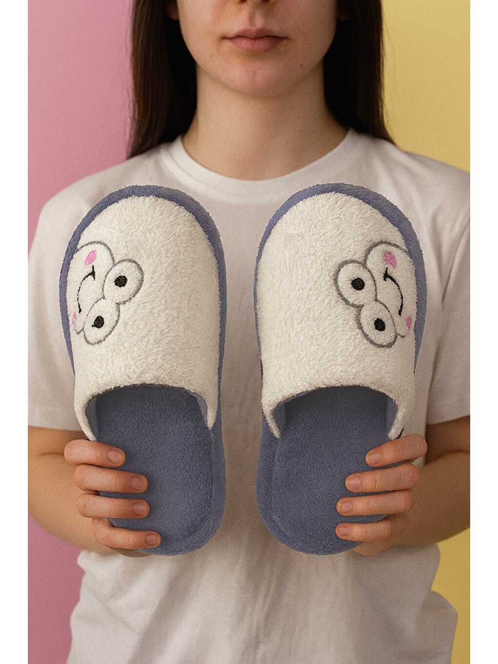 Karışık 3'lü Paket FROG Kurbağa Kapalı Kadın Terlik Ev Terliği-2