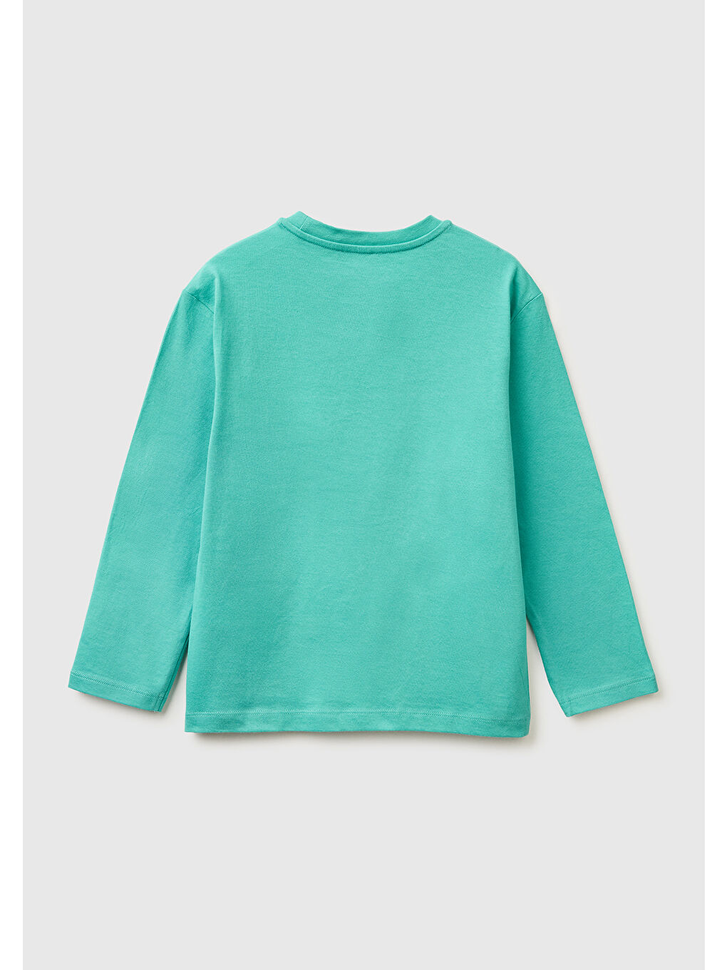 Karışık Erkek Çocuk Önü Logo Baskılı Bisiklet Yaka Uzun Kollu T-Shirt-1