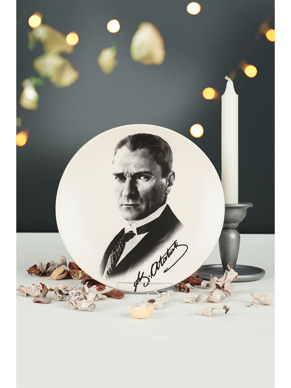 Karışık Atatürk Portre Hediyelik/Dekoratif Tabak-6