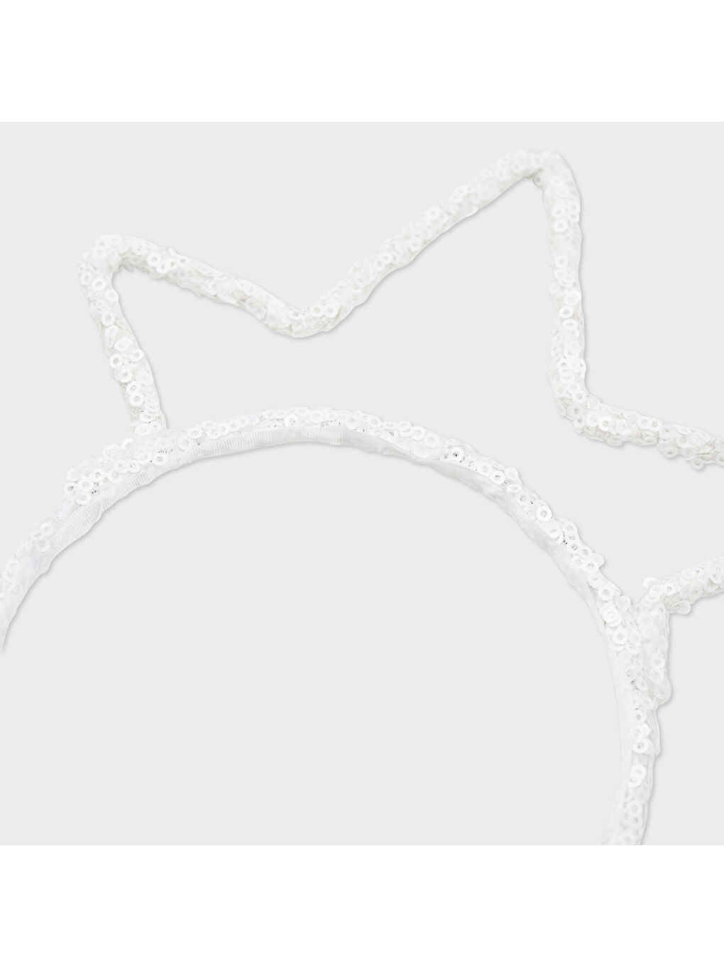 Kız Çocuk Yıldız Figürlü Beyaz Taç-1