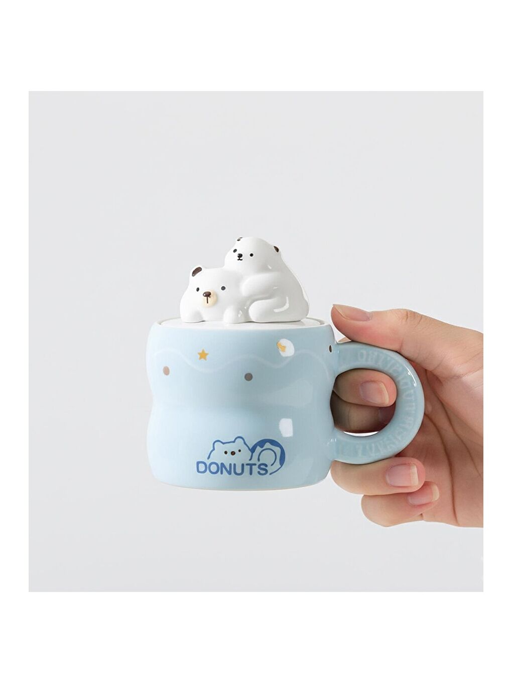 Karışık Ayıcık Donut Temalı Seramik Kupa-1