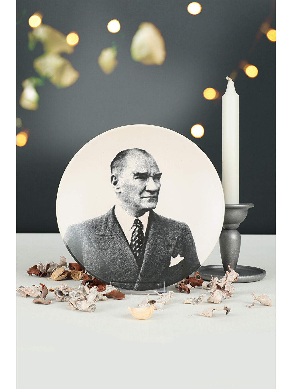 Karışık Atatürk Portre Hediyelik/Dekoratif Tabak-4
