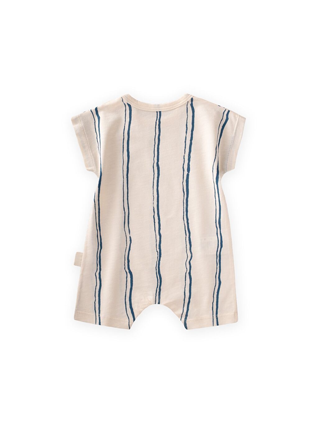 Çizgili Tulum 0-3 Yaş Ekru-1