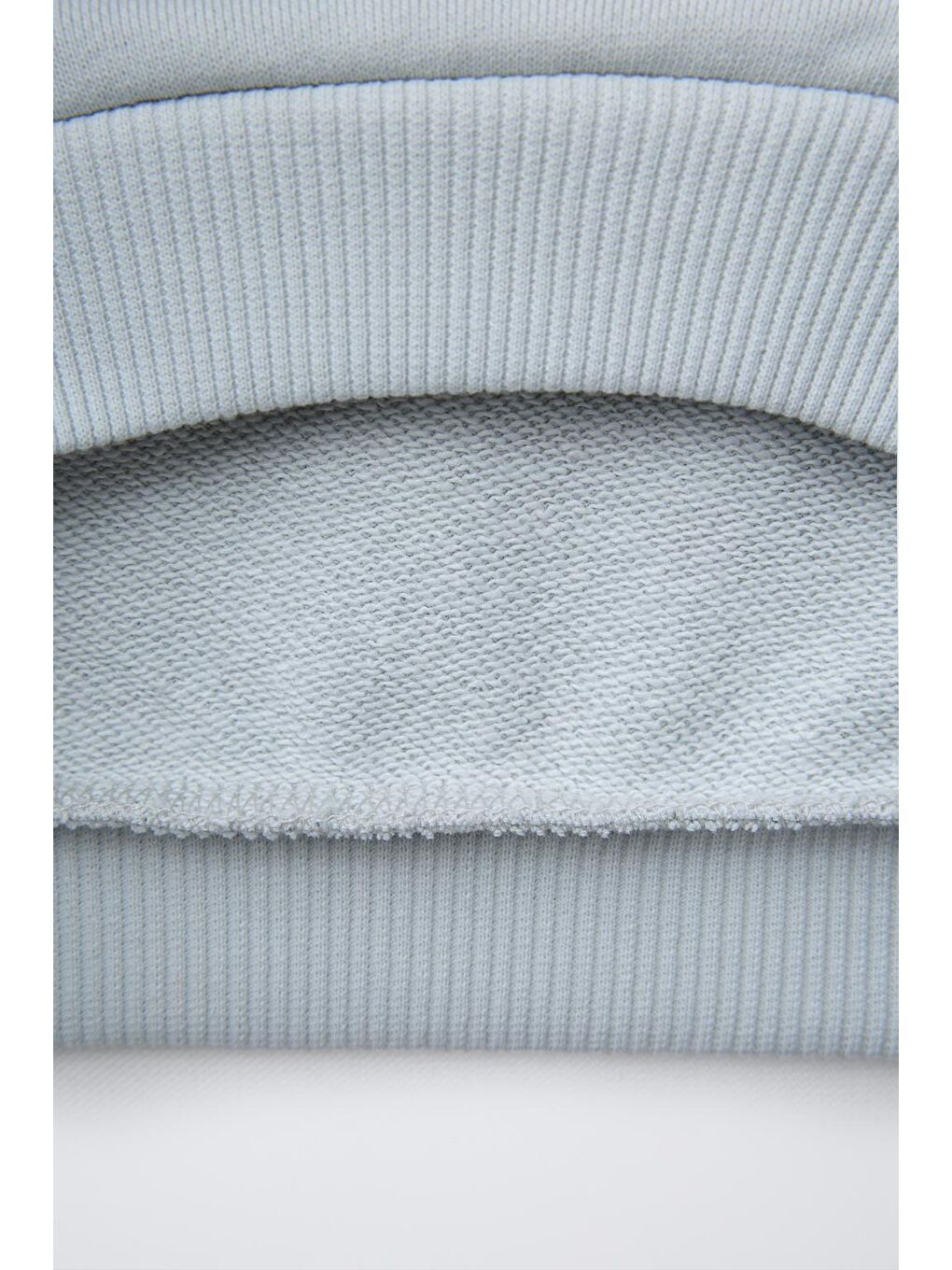 Kız Çocuk Pamuklu Buz Mavi Sweatshirt Ve Leopar Desenli Tayt Takımı - Kalp Baskılı-3