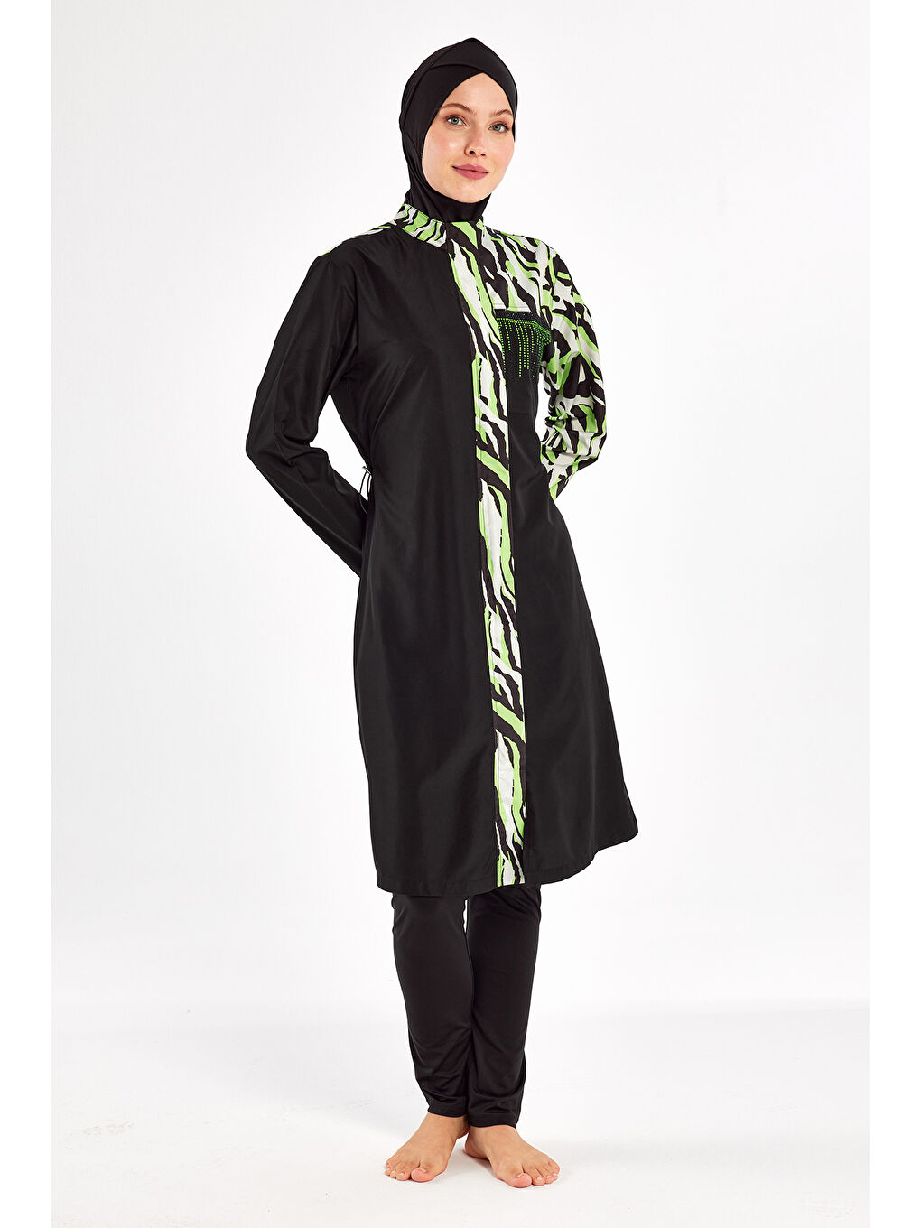 Tam Kapalı Tesettür Mayo 1406 Siyah02-1