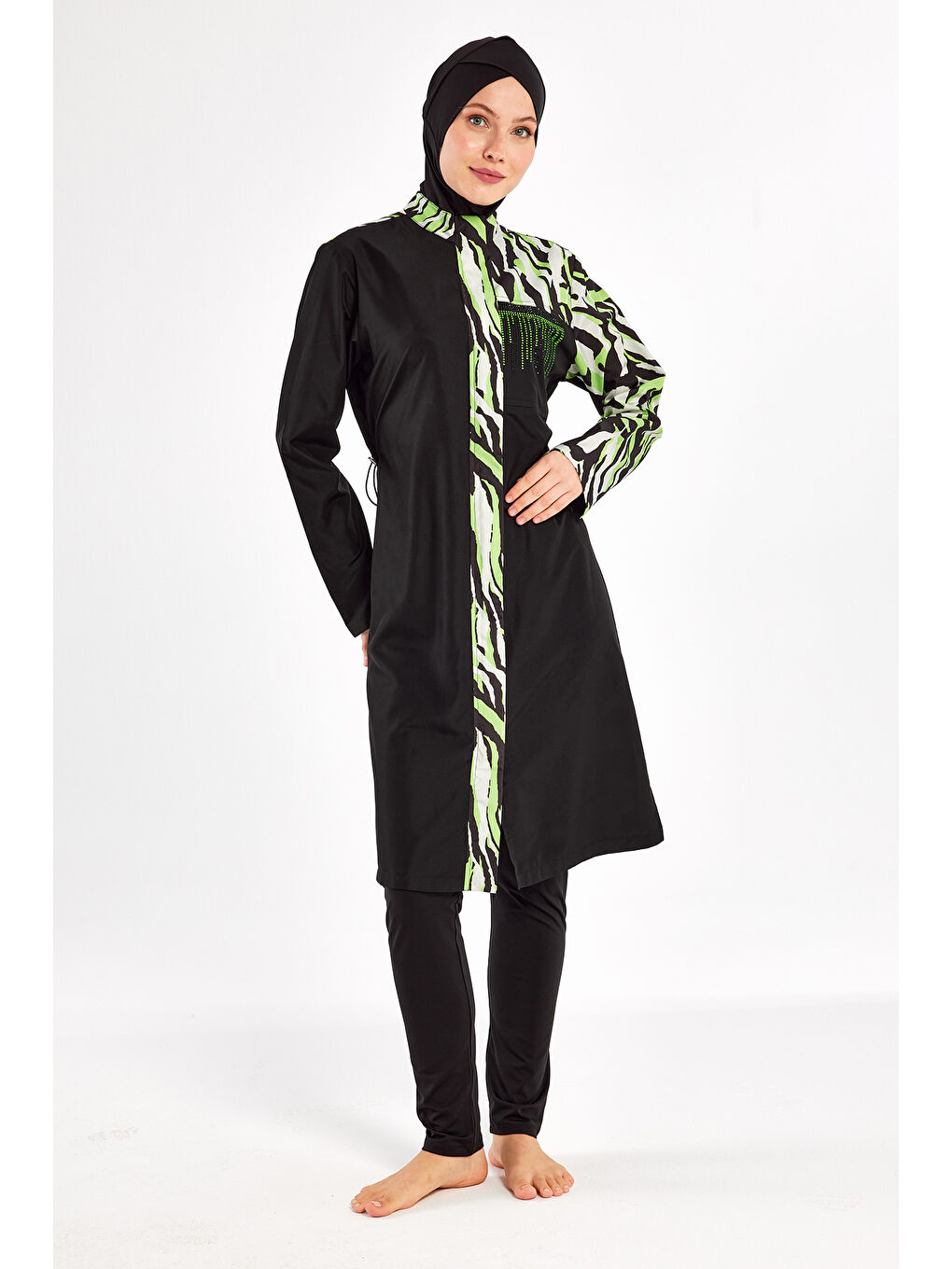 Tam Kapalı Tesettür Mayo 1406 Siyah02-2