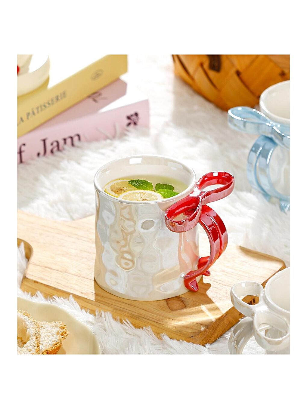 Karışık Kristal Kulp Temalı Seramik Kupa-1