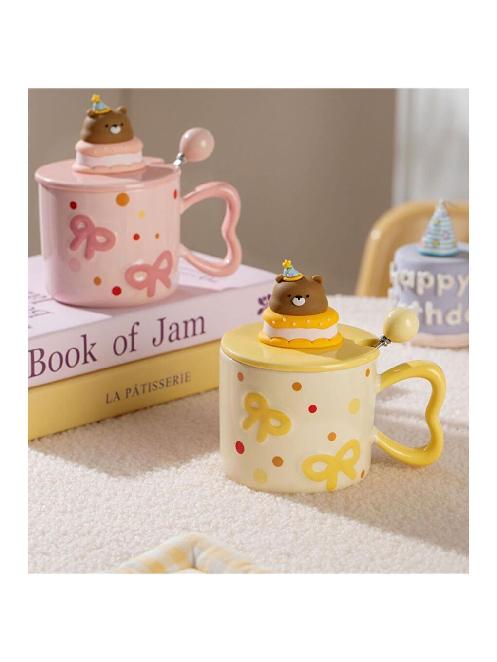 Karışık Tatlı Pasta Temalı Seramik Kupa-2