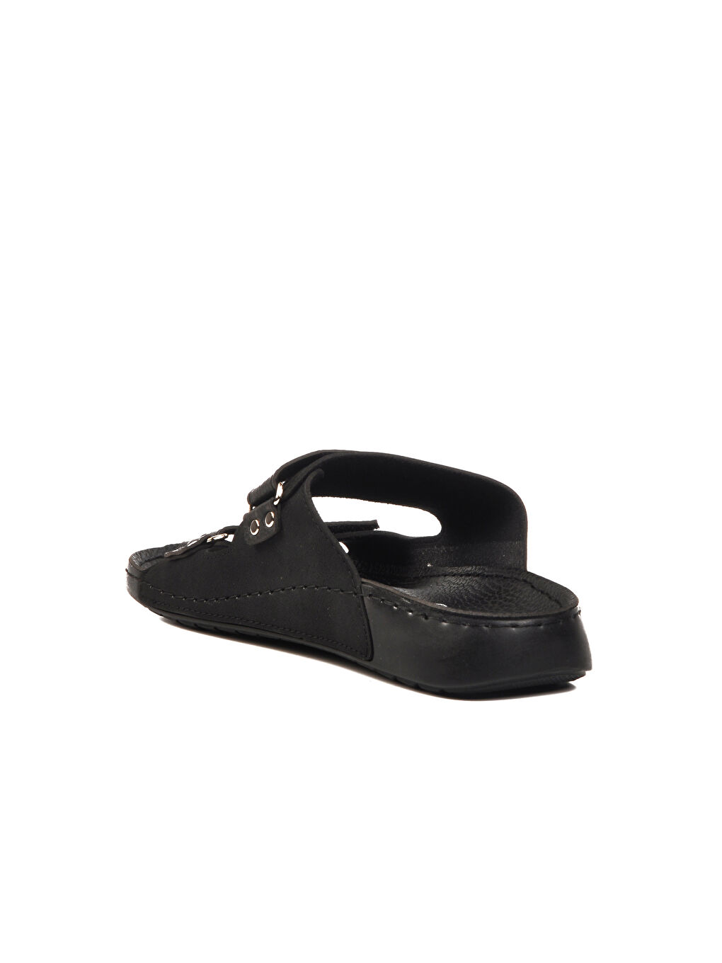 Siyah Çift Bantlı Hafif Erkek Terlik 80-012 M-3