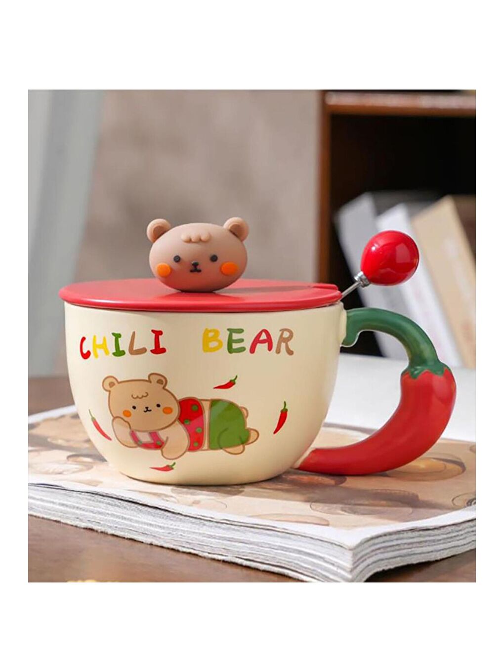 Karışık Sevimli Ayıcık Temalı Seramik Kupa-1