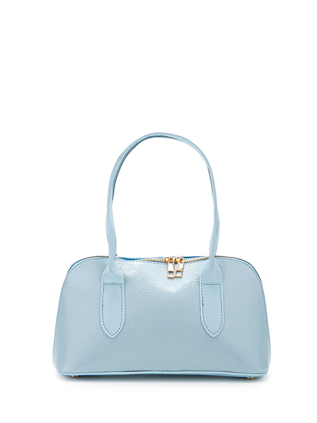 Kemer Detaylı Suni Deri Kadın Çapraz Çanta King Bebe Mavi-2