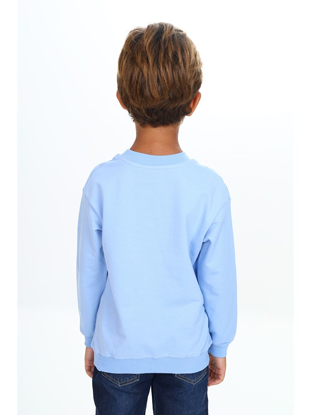 Mavi Erkek Çocuk Baskılı Sweatshirt-3