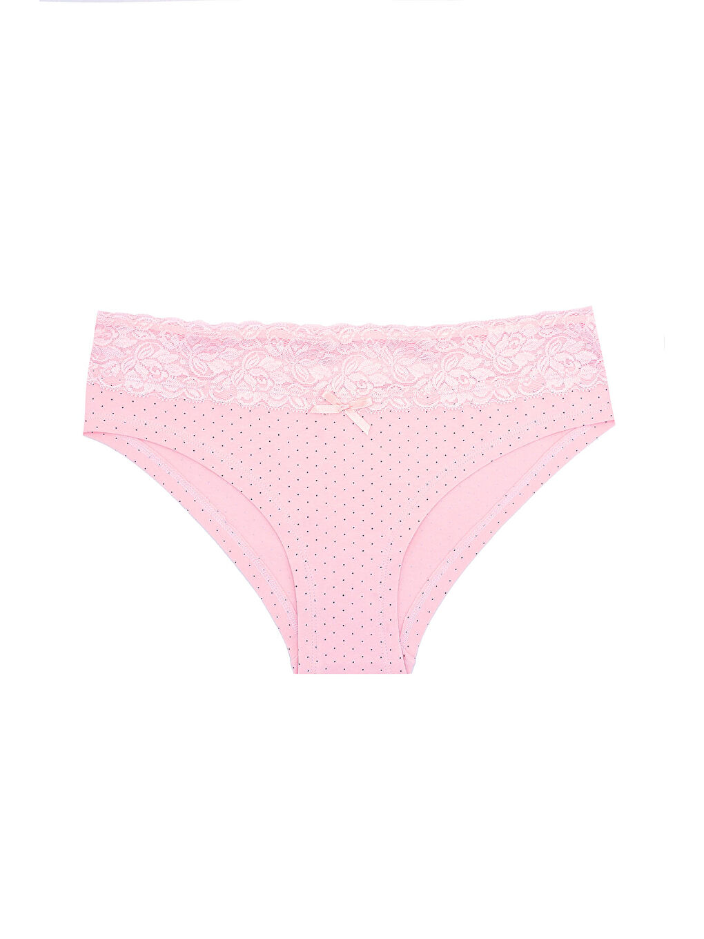 Karışık Pudra Dantelli 2li Hipster Külot-2