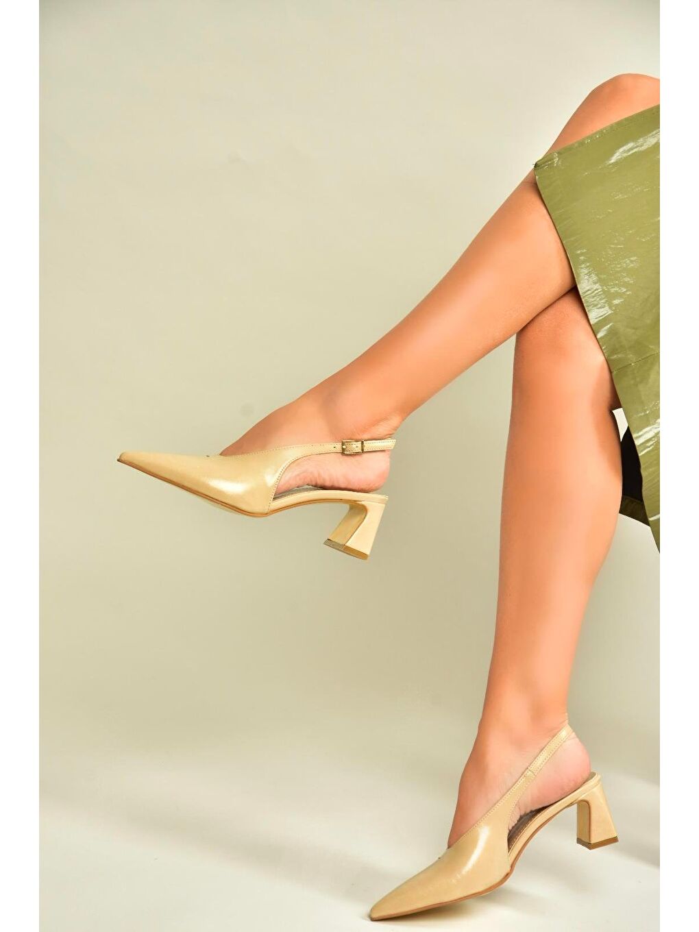 Bej Ten Kadın Topuklu Ayakkabı U6540800-2