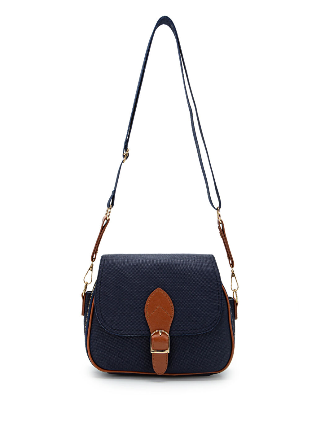 Çok Gözlü Suni Deri Kadın Çapraz Çanta Dave Lacivert