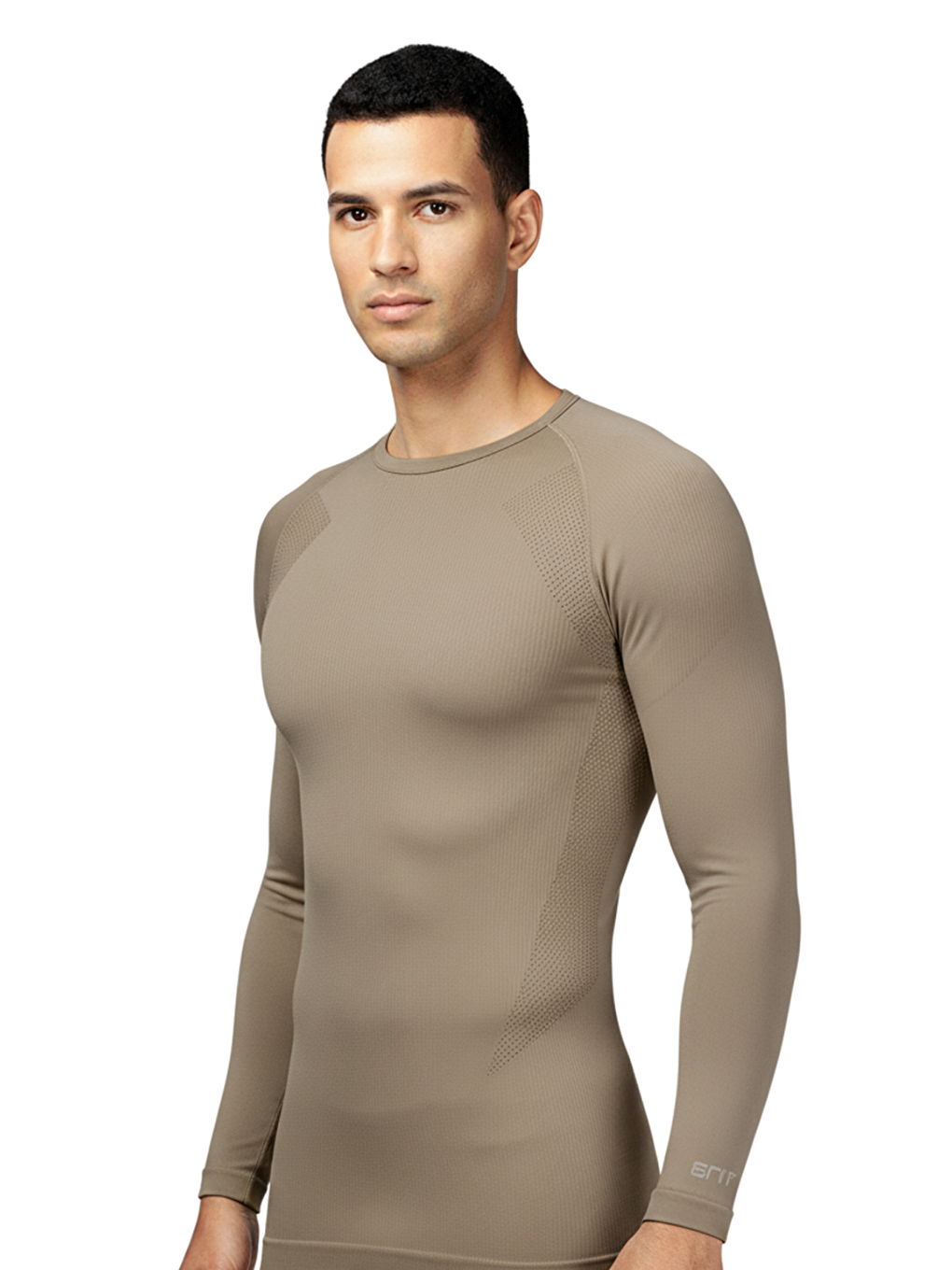 Bej Erkek Seamless Termal Sweatshirt KUM