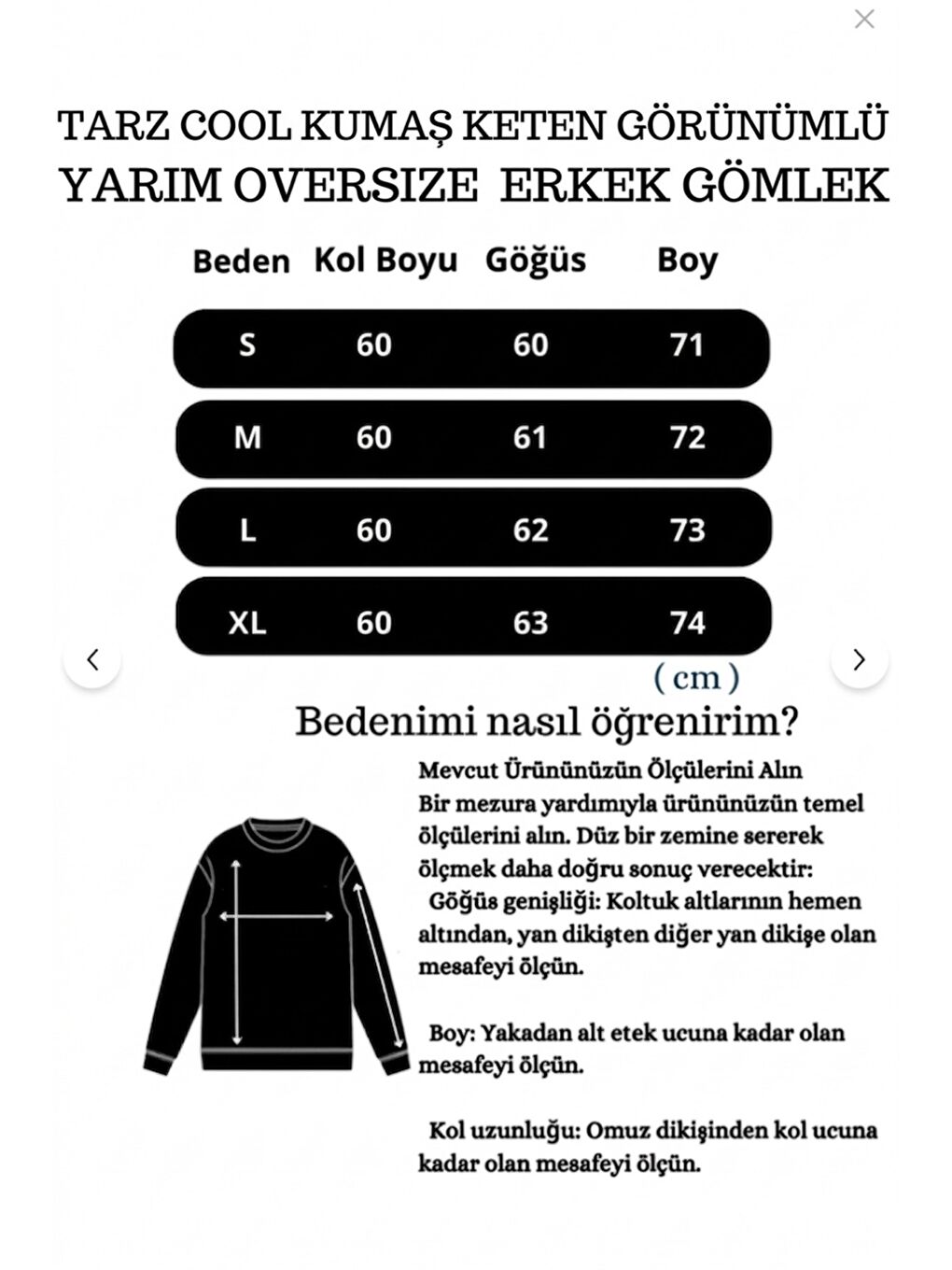 Mavi Keten Görünümlü Yarım Oversize Uzun kollu Erkek Gömlek-1