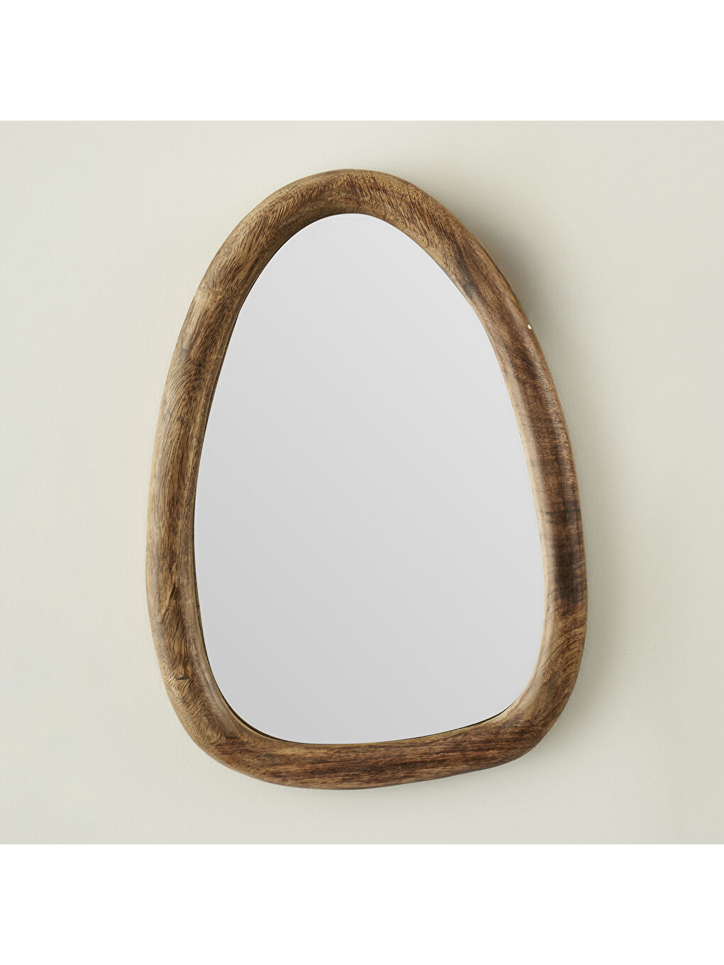 Bej Else Ahşap Ayna Naturel (21x2,5x30 cm)