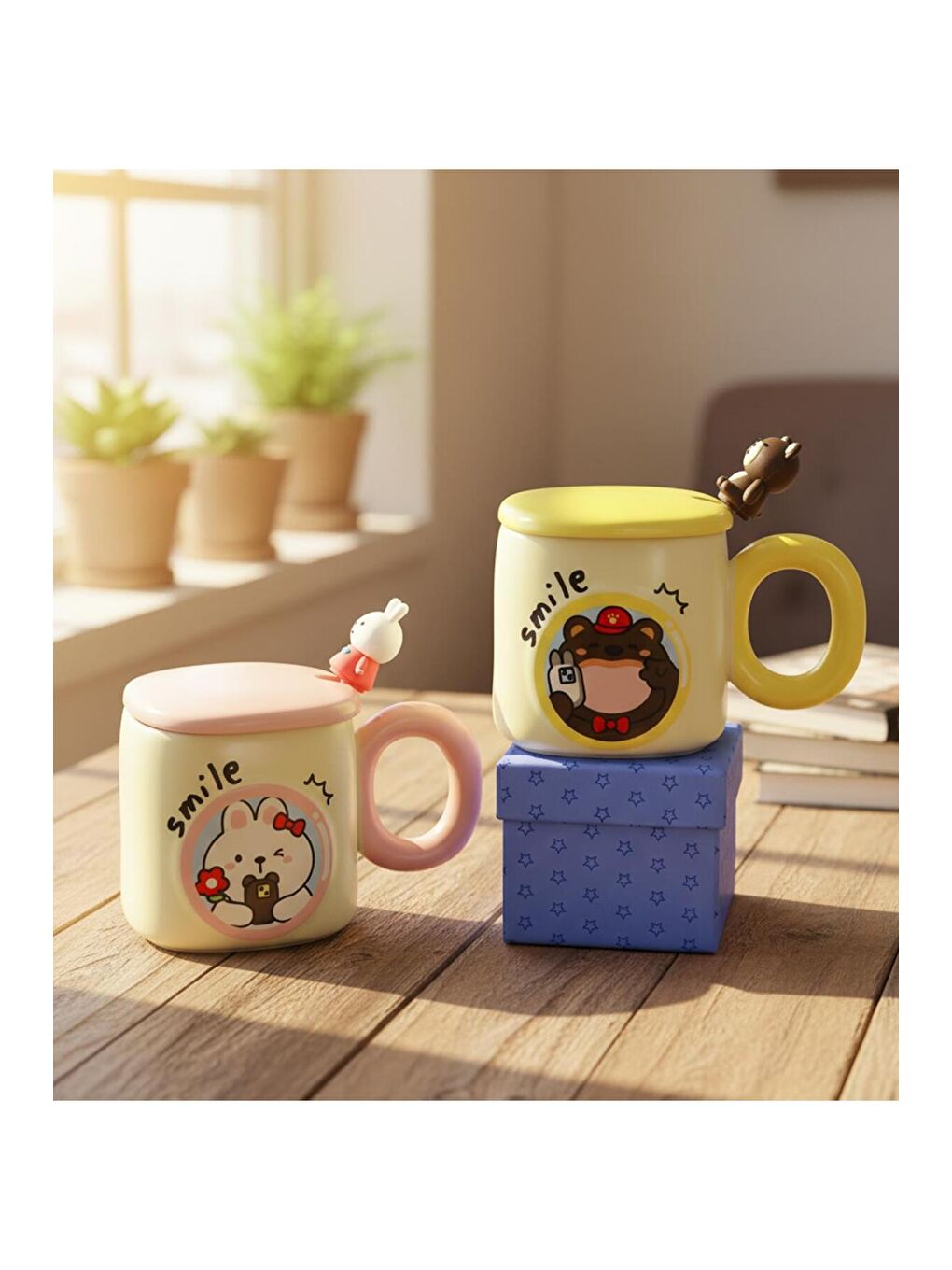 Karışık Neşeli Anlar Temalı Seramik Kupa-2